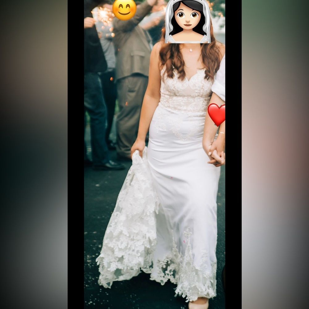 Azazie ivory wedding dress